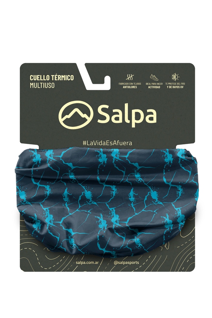 Cuello Oraculo Microfibra Azul